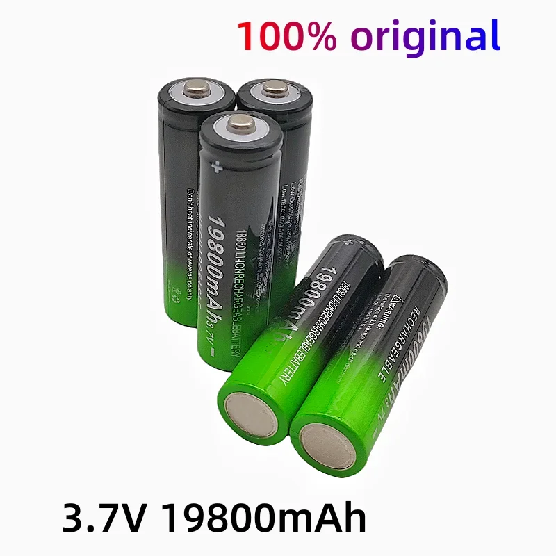 New 18650 Lithium Batteries Flashlight 18650 Rechargeable-Battery lpega 3.7V 19800Mah for Flashlight + USB charger