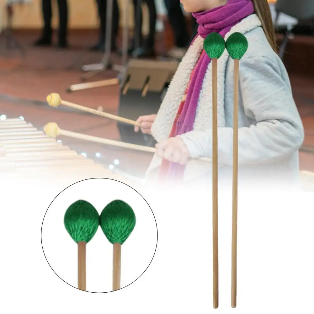 

Sturdy Acrylic Marimba Mallets Premium Marimba Mallets Professional Marimba Mallets Set with Long Wooden Handle for Percussion