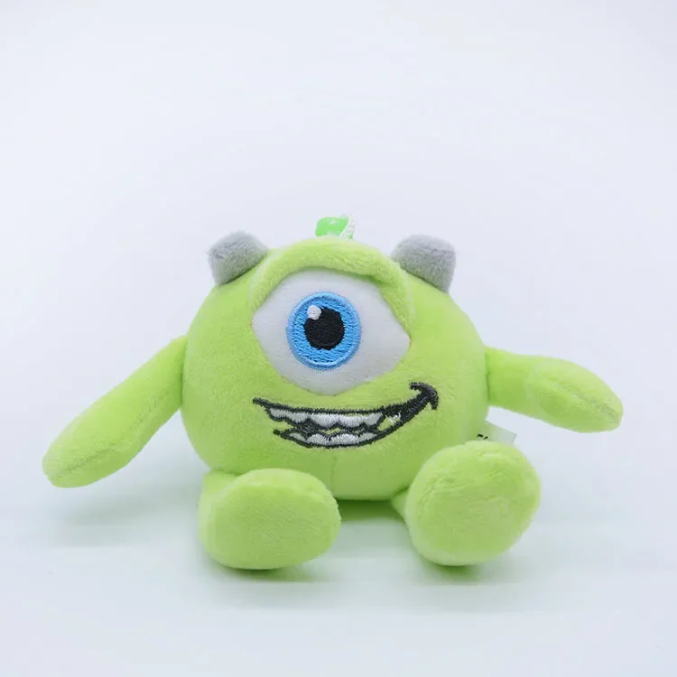 디즈니 몬스터 대학교 봉제 인형 키체인 펜던트 제임스 설리반 마이크 와조스키 부드러운 인형 키링 선물