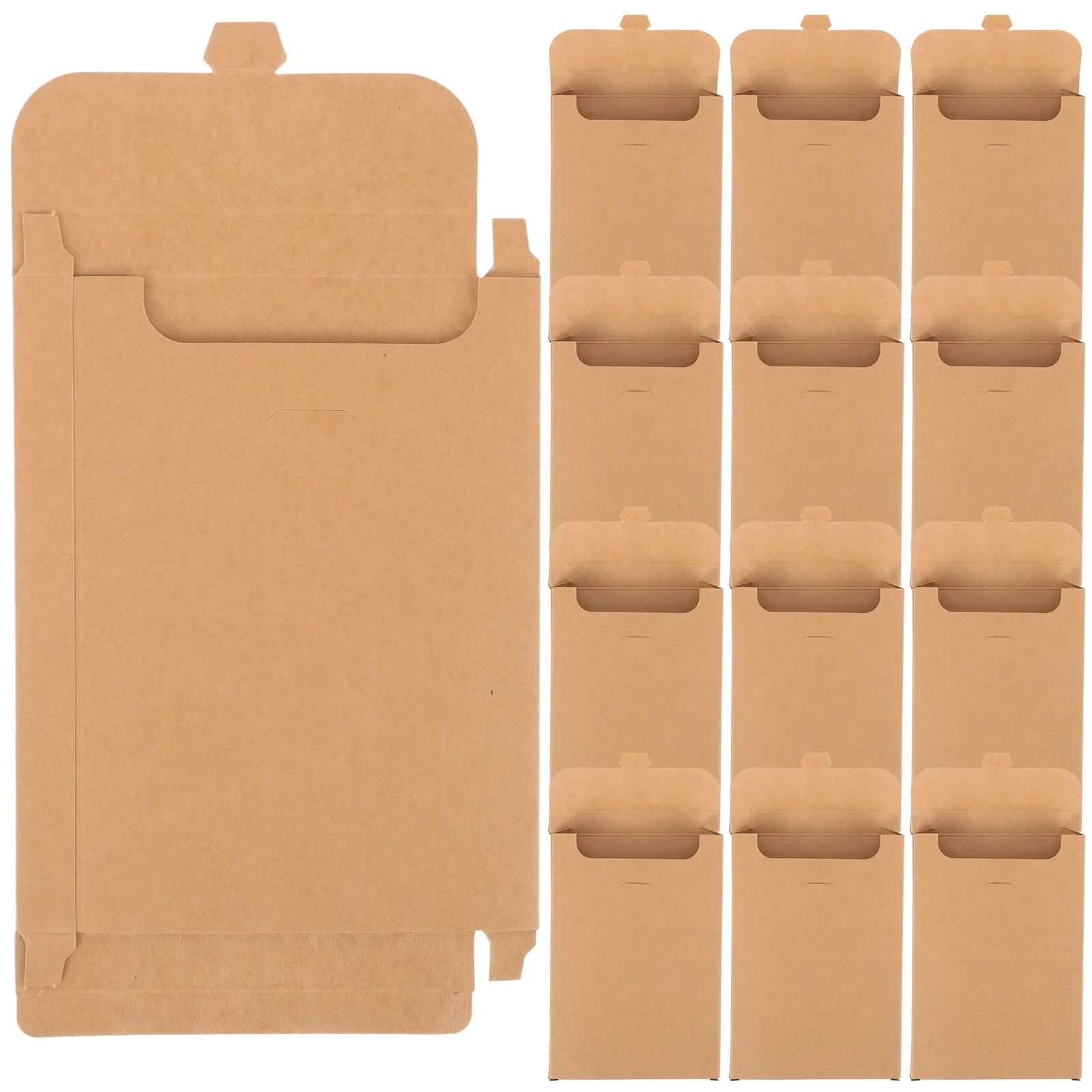 

20Pcs Elegant Chic Postcard Box Kraft Paper Storage Organizer for Photos Pictures Cards Documents Postcard Box