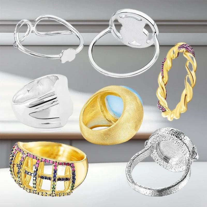 

Новейшее кольцо высокого класса 2025 года, элегантное и компактное, можно сочетать с одинаковым ожерельем и браслетом, несколько вариантов