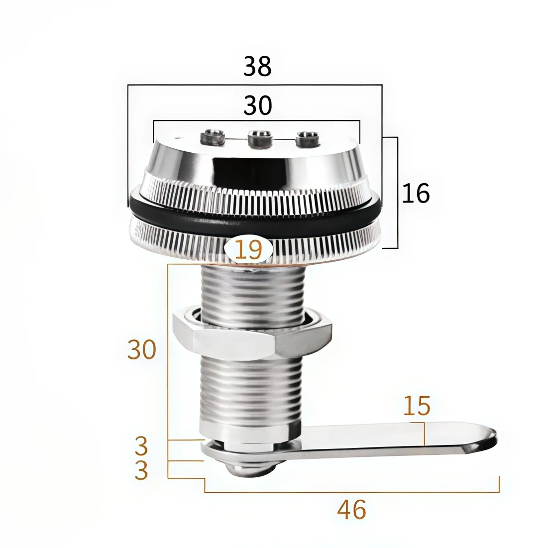 3 Digit Security Password Keyless Drawer Cam Lock Combination Coded Door Cabinet Home Hardware Zinc Alloy Mail Box