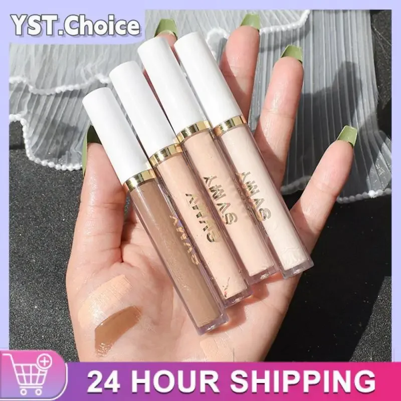 4Color Liquid Concealer Foundation Cream Lightweight Moisturizing Freckles Eye Dark Circle Brightening Long-lasting Face Makeup