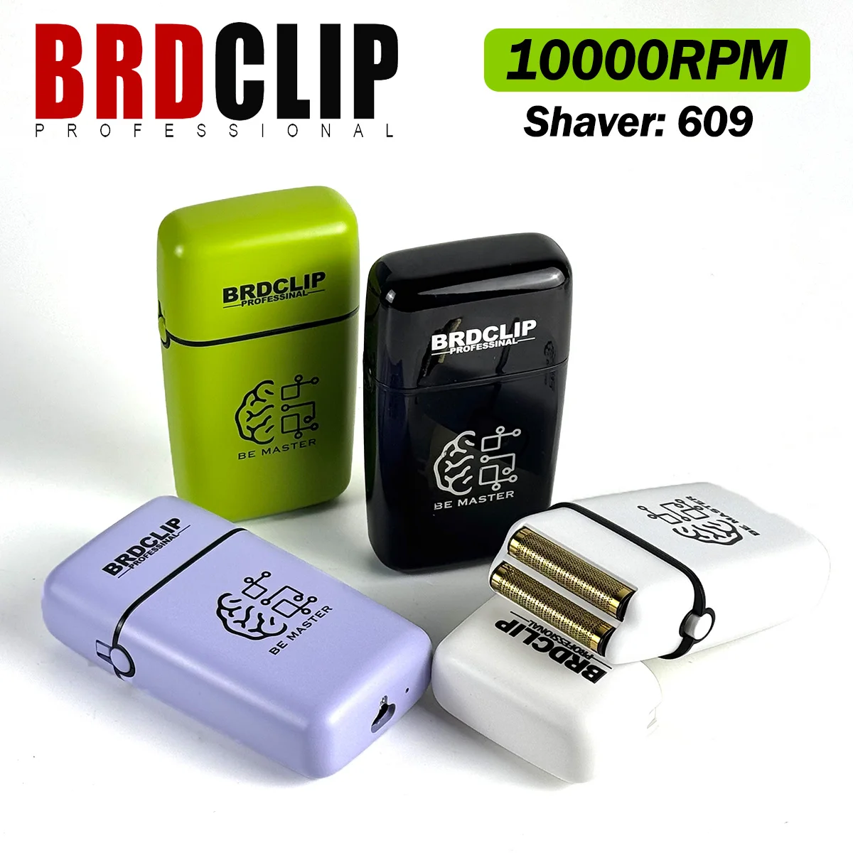 BRDCLIP 609 10000RPM جديد المهنية مزدوجة احباط ماكينة حلاقة الرجال الكهربائية اللحية الشعر المتقلب آلة قطع الشعر الحلاق المقص #1