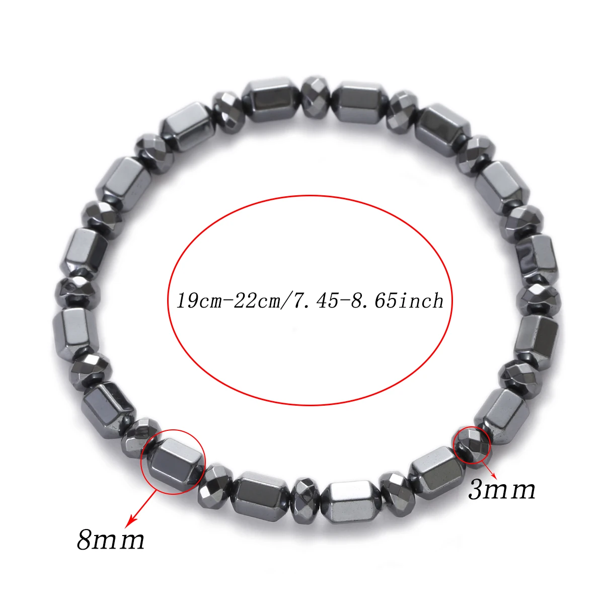 Fashion Black Hematite Cross Arrow Bracelet Men Healing Bracelet Weight Loss Bracelets Men Health Jewelry