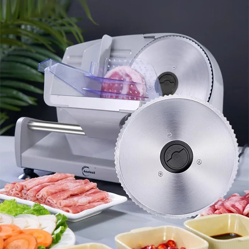 Meat Slicer, Electric Deli Food Slicer W/ Removable Stainless Steel Blades, Adjustable Thickness Meat Slicer for Home Use