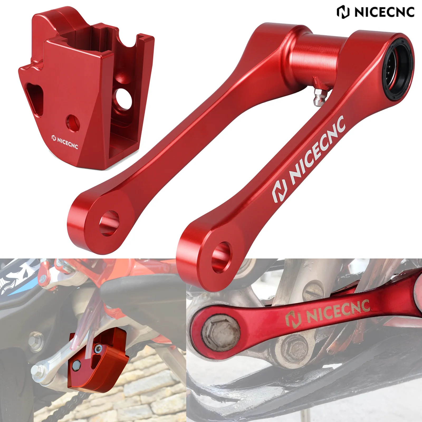 

For 2024 Beta RR 300 RR 250 RR 500 430 390 350 300 250 2015-2024 CNC 1.25'' 30MM Lowering Link Linkage Cover Guard Protector Kit