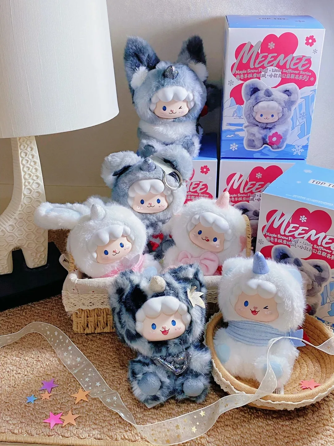 Gyun Meemee Maple Snow Fluff Little Safflower Series Blind Box Plush Doll Hanging Ornament Bag Pendant Cute Toy For Xmas Gift - view 2