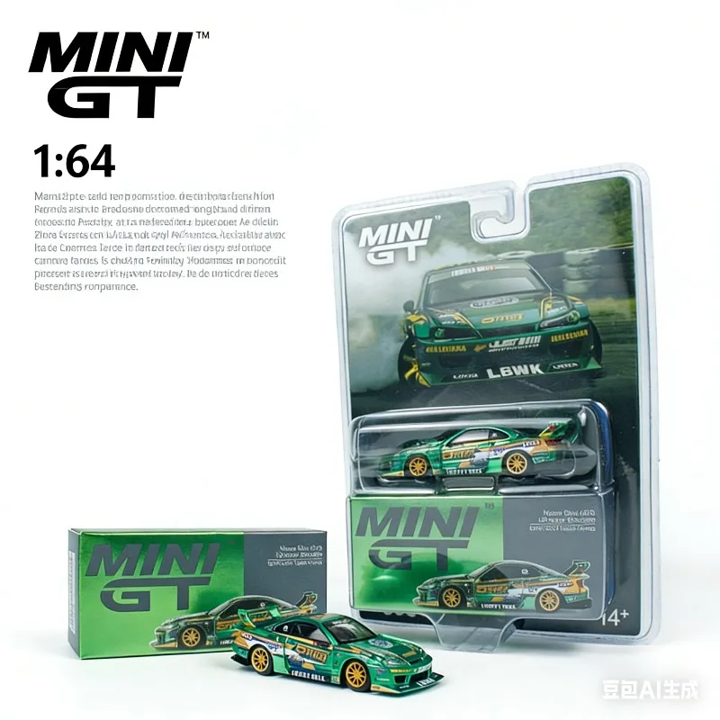 

Модель автомобиля MINI GT 1:64 Nissan S15 SILVIA Fausto Racing LBWK из сплава, игрушка для мальчиков, коллекционный предмет для взрослых, предмет декора.