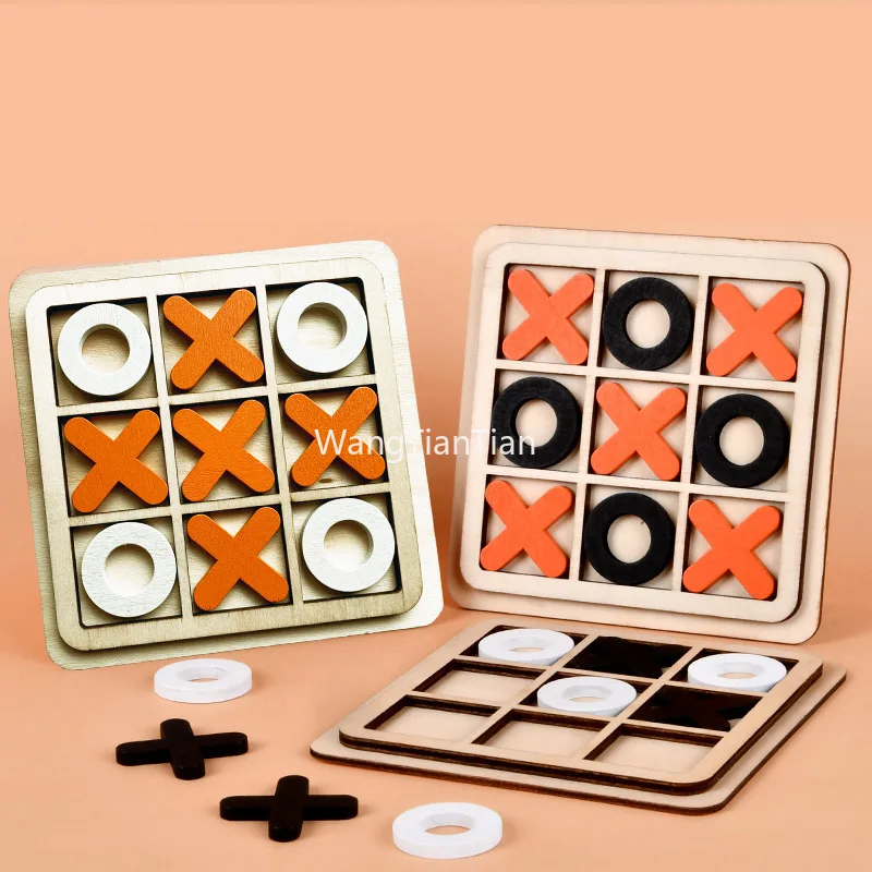 

Montessori Interest Chess Board Game Mini Chess Game Interaction Puzzle Brain Logical Training Wooden Educational Toys for Kids