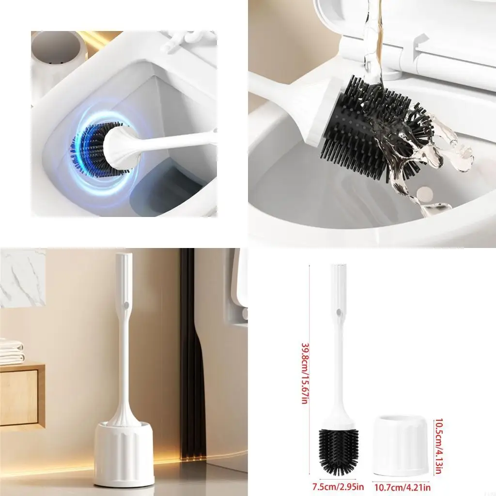 F19B Motorized Toilet Scrubber  Electric Toilet Brush Floor-Standing Handle Clean Household  Use