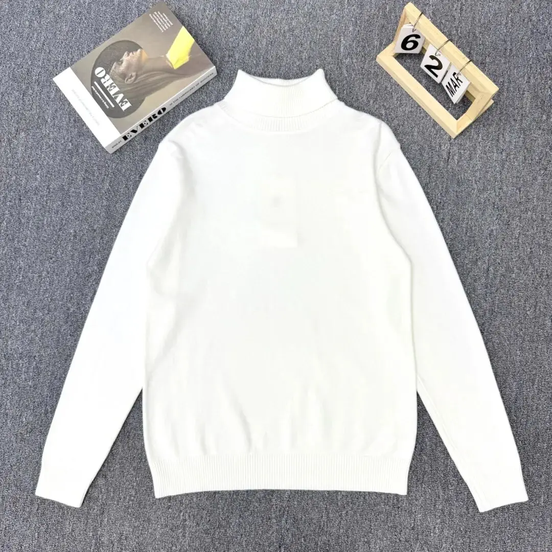 

Retro American High Ne Knitted Sweater Men's Soft Warm Thermal Loing Comfortable Autumn Winter Faionable Polyester Blend