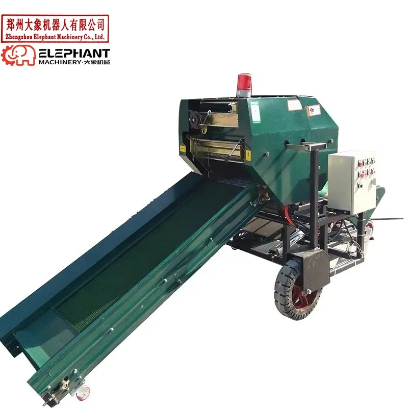 Alfalfa Hay Combined Silage Baler And Wrapper Machine