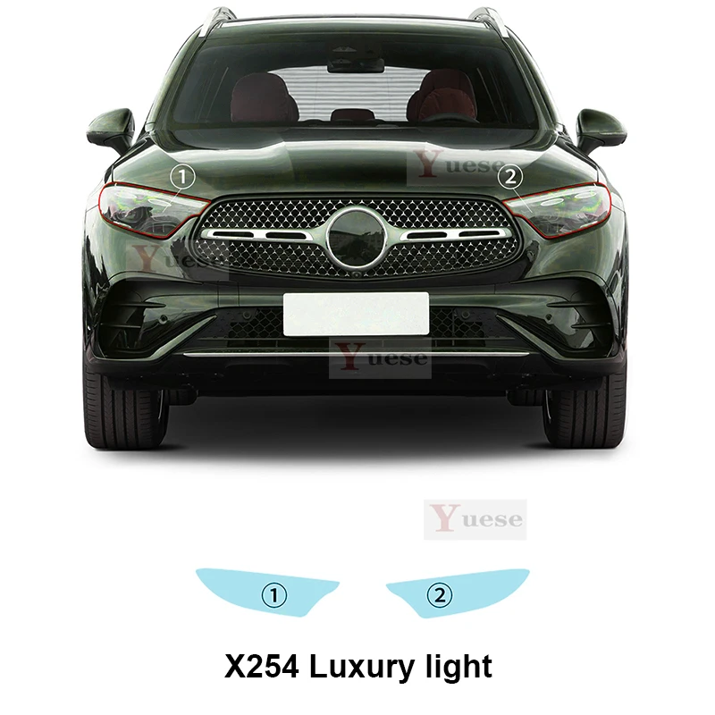 For Mercedes-Benz GLC X254 Luxury X254 Base 2023 2024 Car Protection Film Headlight Mirror Film TPU Clear Anti Scratch Sticker