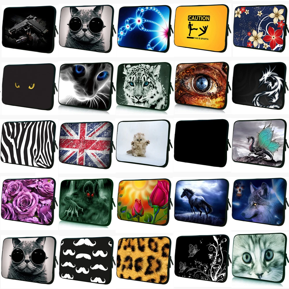 Laptop Sleeve Bag Waterproof 7-17 inch Case Soft Neoprene Computer Mini PC Cases For Macbook Lenovo Dell ACER TCL DOOGEE Teclast