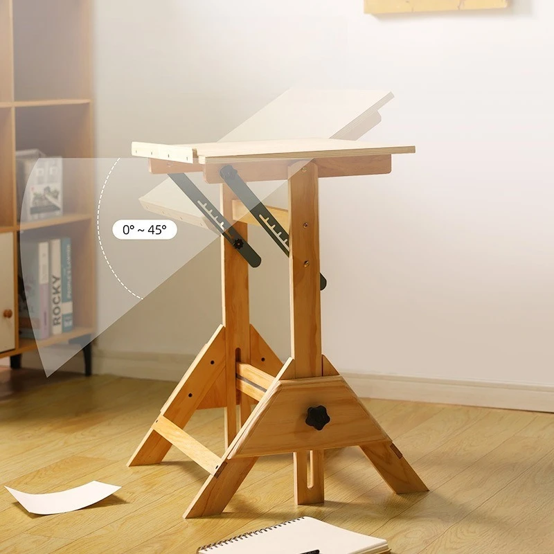 Drawing table Painting table Art students Multifunctional lifting training desk Writing calligraphy Oil painting table