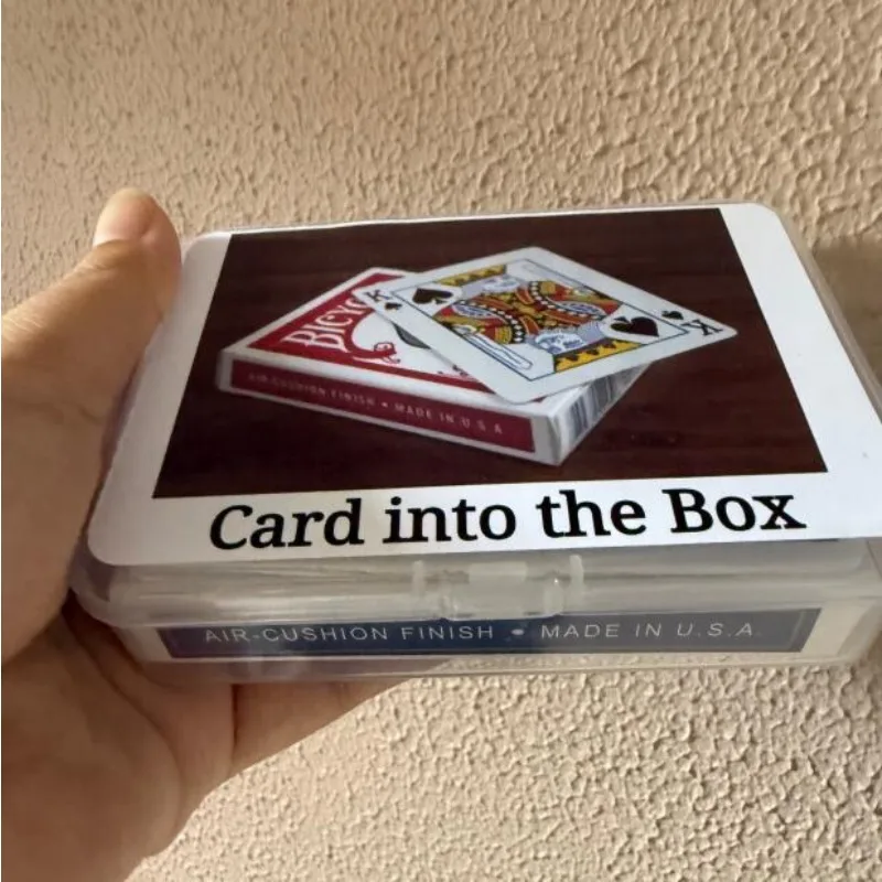 

Карта в коробке Волшебные трюки Трюк Карта Магия Реквизит Иллюзии Крупным планом Маги-волшебник Легко сделать Ментализм Магия Уличный бар