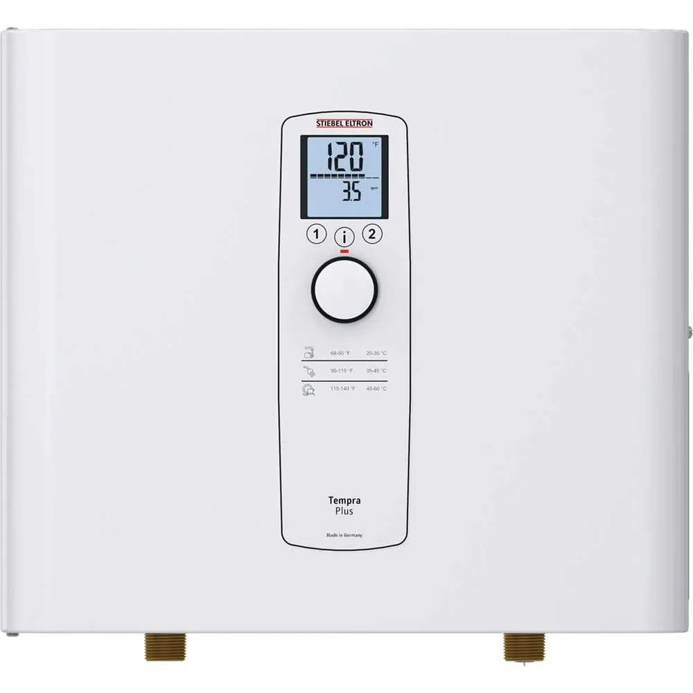 Tempra 24 Plus-calentador de agua eléctrico, bajo demanda, Eco, blanco, 20,2