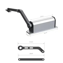 DC brushless side mounted electric door opener villa automatic door opener stainless steel door advertising door automatic door