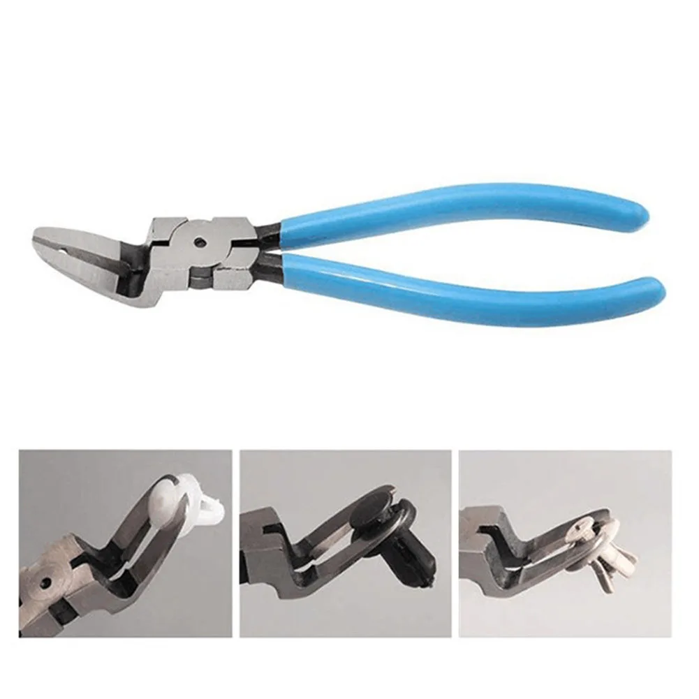 Car Door Trim Clip Removal Tool Fastener Panel Pliers Pin Puller Universal Blue Automotive Repair Tools