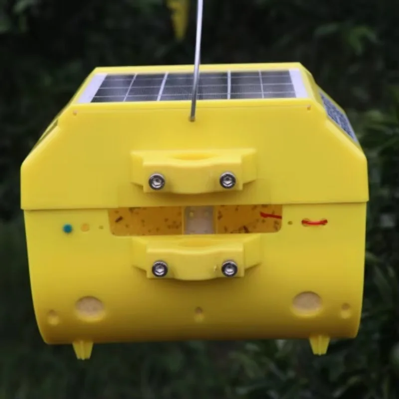 Automatic Solar Insect Light Traps with LED Tube  Greenhouse Pest Control Catcher Nocturnal Bug Monitor view 3