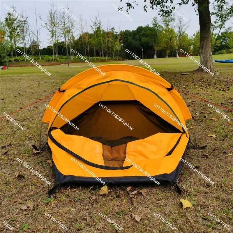 Portable Aluminum Pole Camping Tent Ultra Light Outdoor Equipment Camping Rainproof Sleeping Bag Mountaineering Lightweight