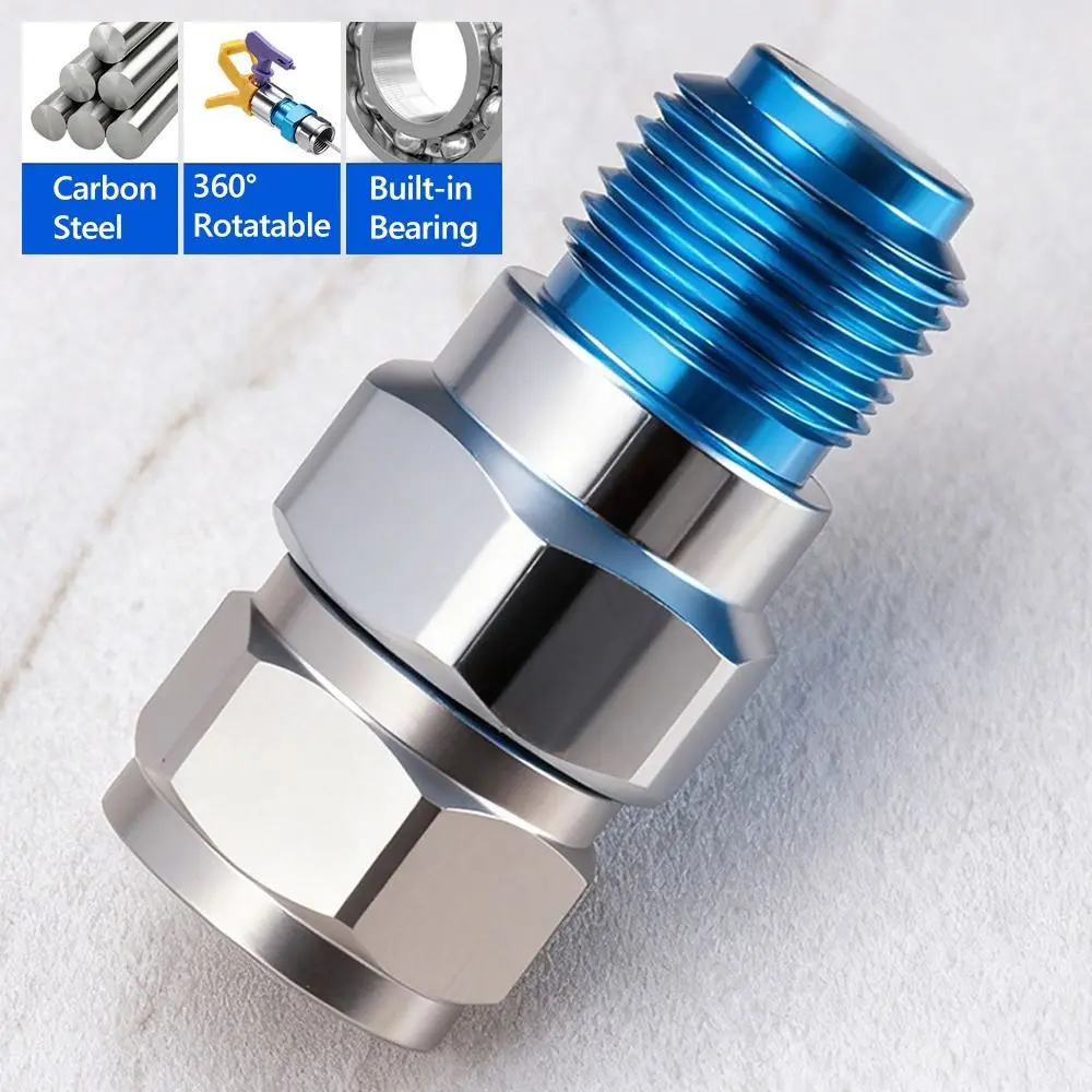 High Hardness Airless Sprayer Adapter Quick Connect Leak-Proof Quick Connect Sprayer Fitting Heavy Duty Corrosion-Resistant