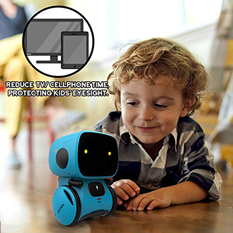 Newest Type Smart Robots Dance Voice Command 3 Languages Versions Touch Control Toys Interactive Robot Toy Gift for Children