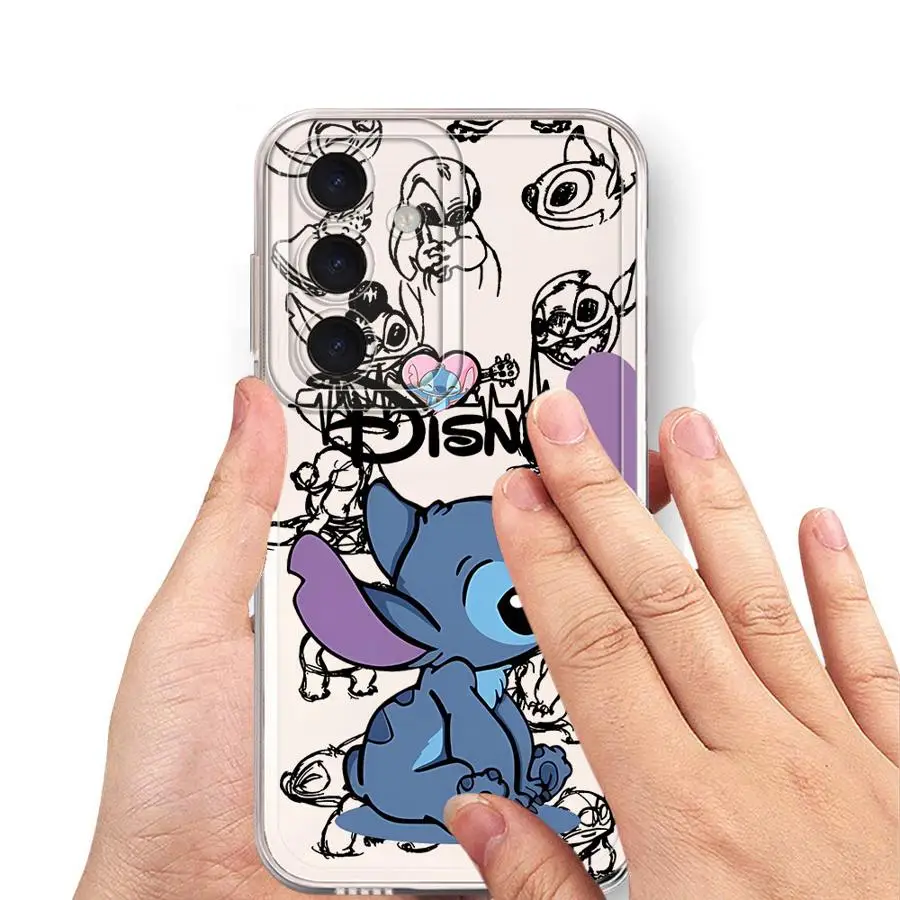 ديزني غرزة زاوية غطاء واضح لسامسونج غالاكسي A26 A24 A56 A33 A25 A14 A55 A23 A15 A36 A13 A34 A35 A73 A54 #6