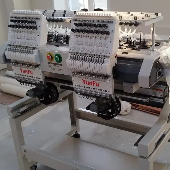 DDP All Countries 2 Heads High-Accuracy Bearing Embroidery Machine Home Use Computerized 12/15 Needles Socks Embroidery Device