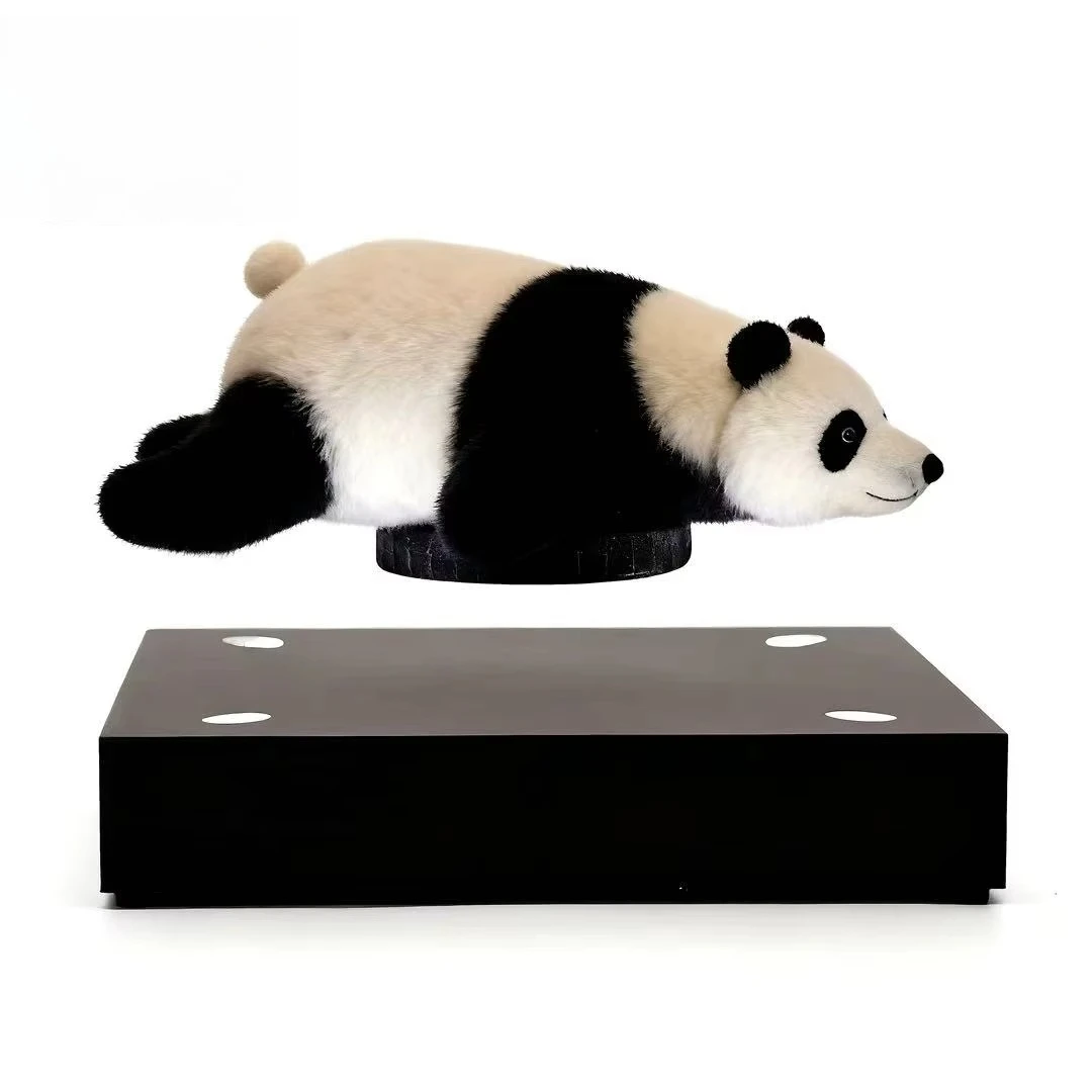 

Magnetic Levitation Display Stand With LED Lights, 360° Rotating Showcase For Jewelry Perfume Promotion, Retail Window Display