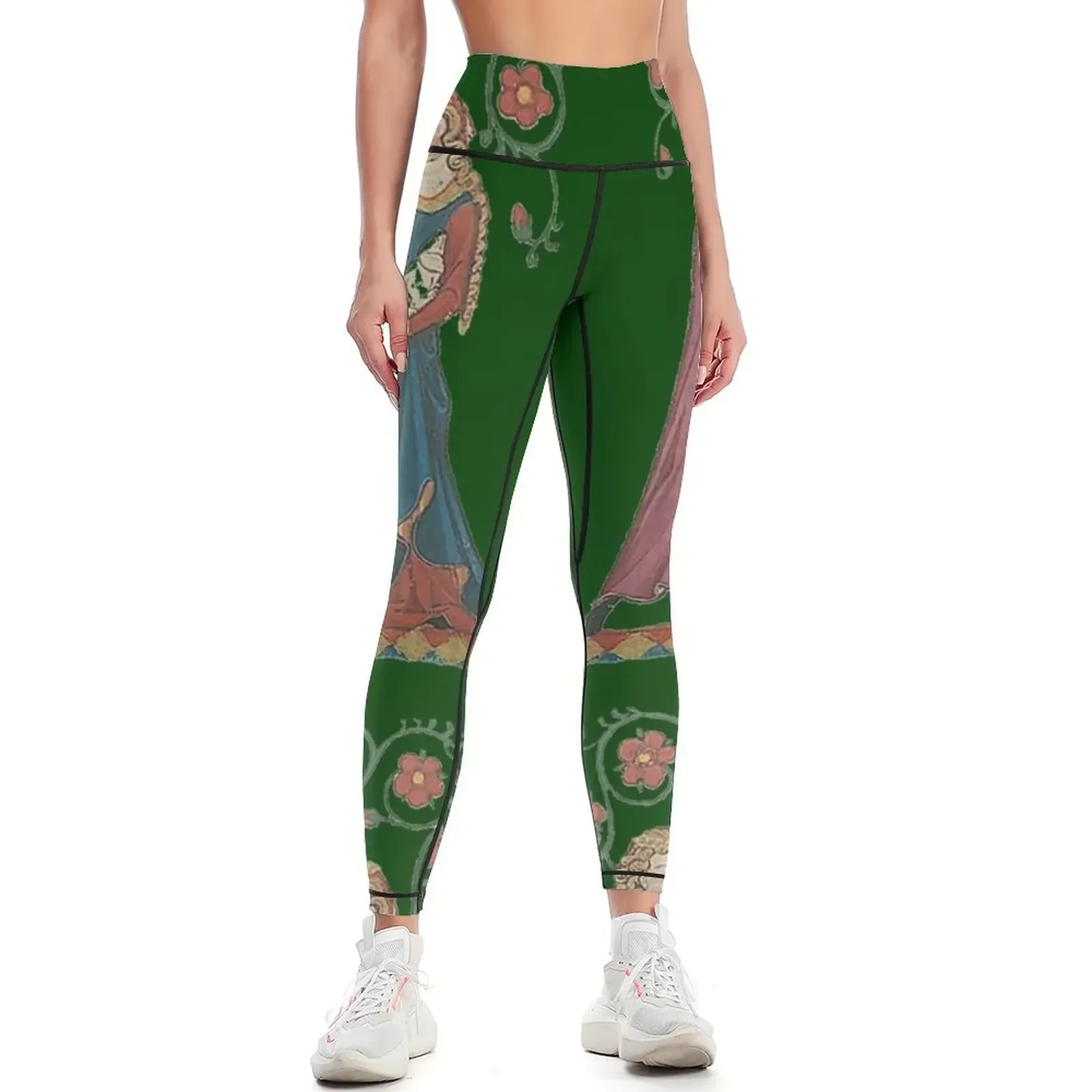 

Medieval Couple, German circa 1250 Leggings high waist push up tights for gym top gym sportswear woman Womens Leggings