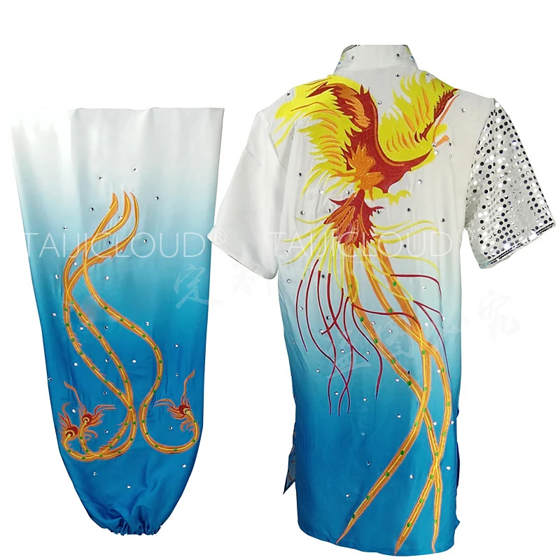 Customized Embroidery Flower for Children and Adults, Martial Arts Competition Clothing, Competition Clothing for Summer Perform