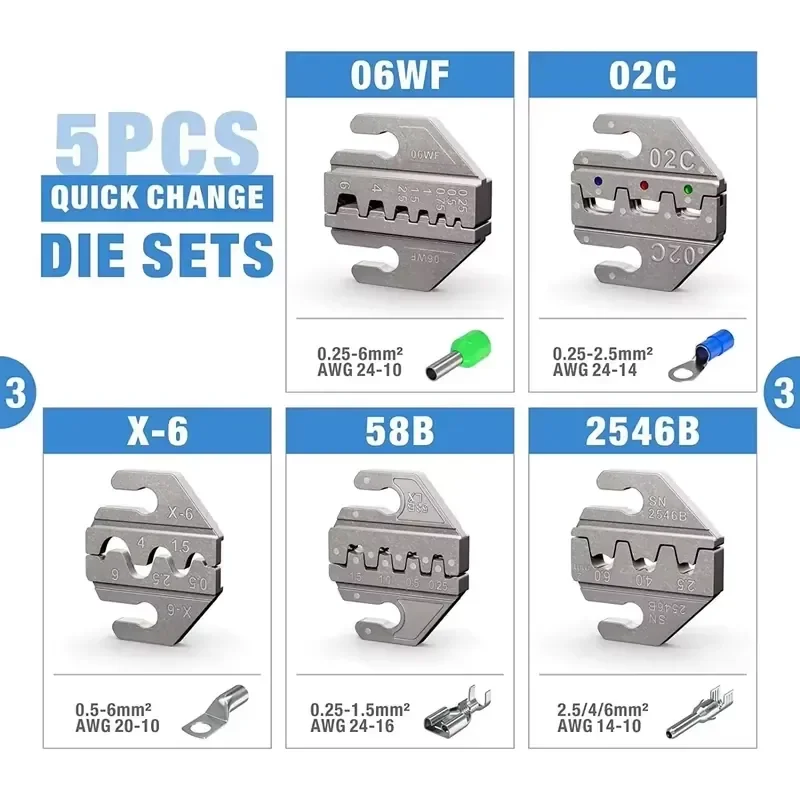 Brand For IWISS SN-PM Quick Change Ratcheting Crimper Tool Automotive Service Kit for Crimping Insulated Non-insulated - view 6