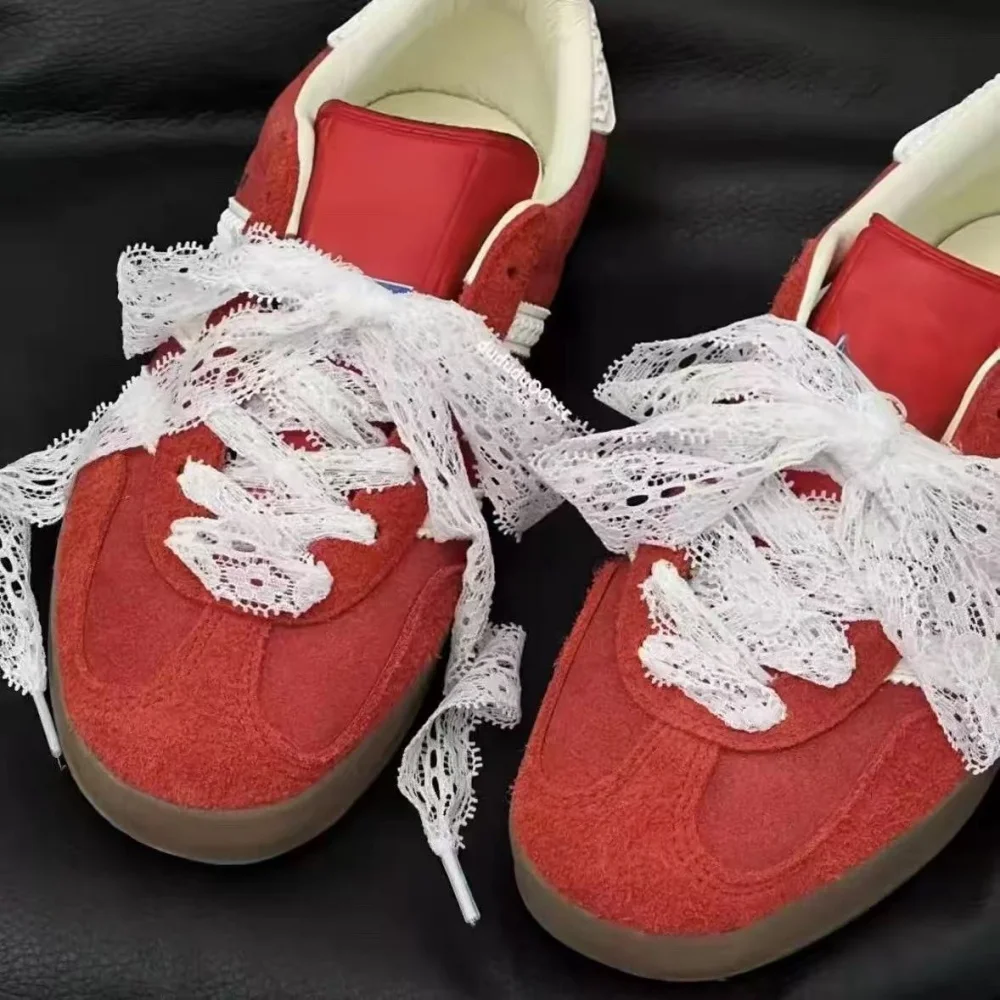8 Farben, 2,9 cm Breite, flach, weich, ausgefallene Spitze für Turnschuhe, Schnürsenkel, Trend, Schönheit, Rosa, Weiß, Freizeitschuhe, Schnürsenkel, Zubehör – Detail 2