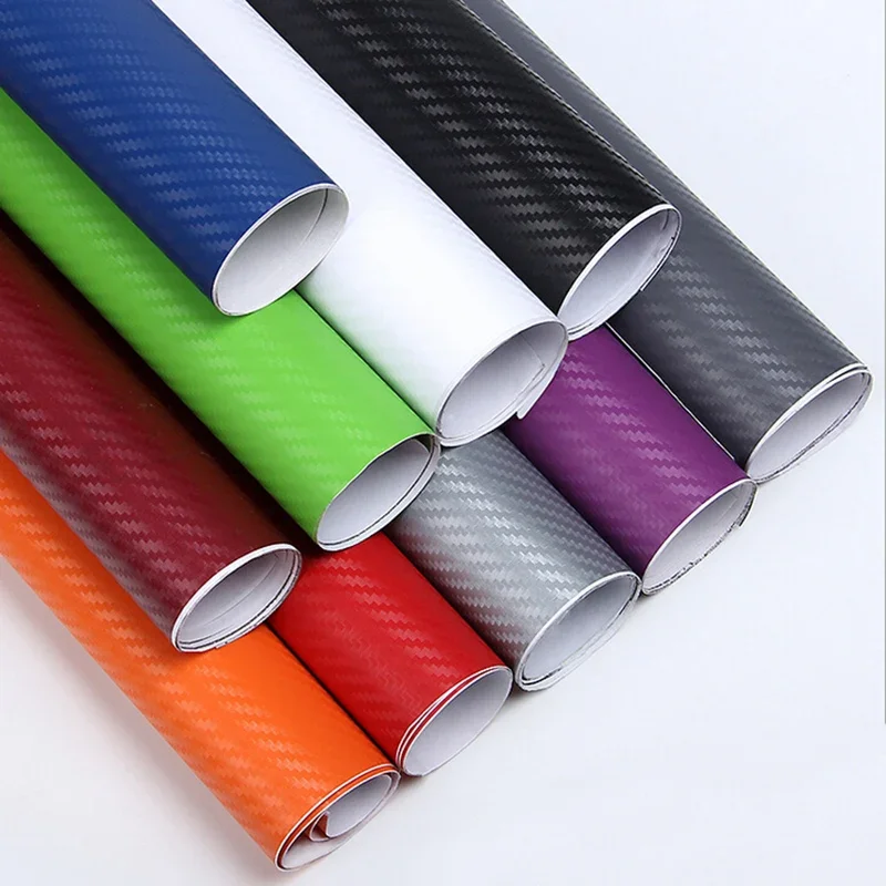 30x127cm Car 3D Carbon Fiber Roll Film Stickers DIY Vinyl Film Auto Interior Styling Carbon Fiber Decorative Decals - view 6