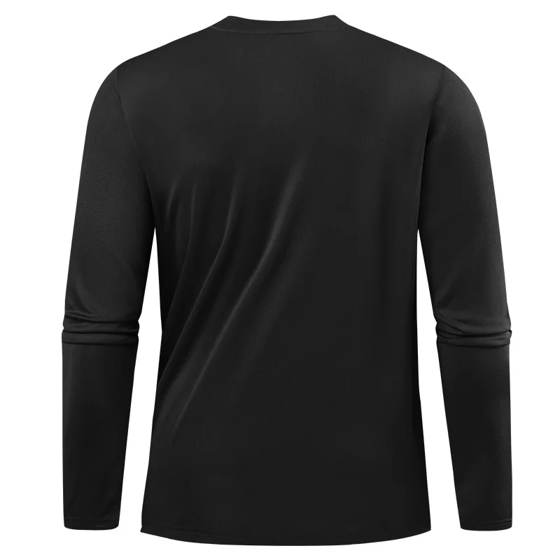 Men Quick Dry Long Sleeve Reflective Sport T Shirt Soft Elasticity Fitness Pullover Top Spring Autumn Running Bodybuilding Shirt