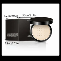 Poudre hydratante à réglage impeccable, correcteur fort de contrôle de l'huile de finition nue naturelle pour tous les Types de peau, maquillage pour le visage en poudre fine 6