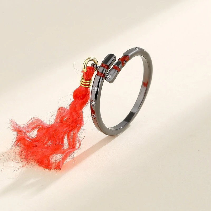 Anime Mo Dao Zu Shi Cosplay Couple Ring Wei WuXian Lan WangJi Lover Rings Ancient Style Gift Prop Accessories