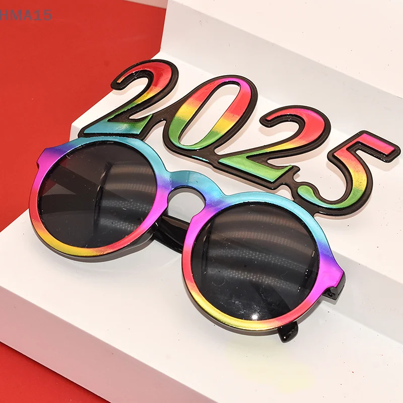 2025 Number Eyeglasses Happy New Year Glasses Cosplay Prop Photography Props Xmas Party Decoration Funny Glasses
