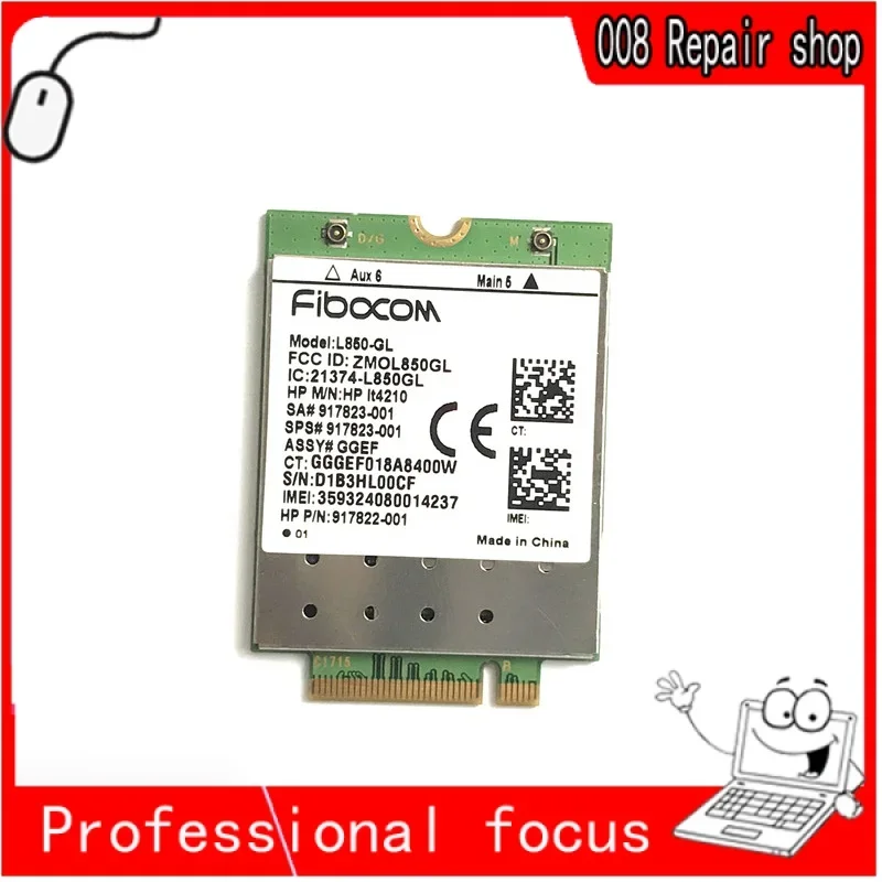 L850-GL HP LT4120 FDD-LTE TDD-LTE 4G Card 4G Module PLC #917823-001 For 4304 450 G5 Notebook PC