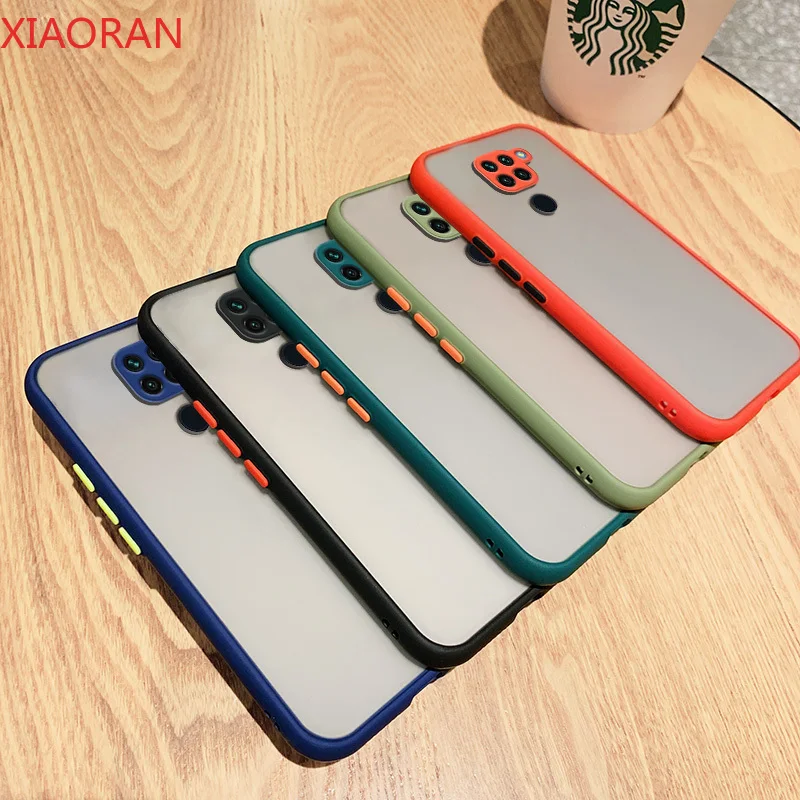 Case For Xiaomi Redmi Note 9 Pro 9S 9T 10 10S 10T 11 11S Poco X3 F3 M3 Pro Shockproof Slim Cartoon Plain Color Back Cover Case