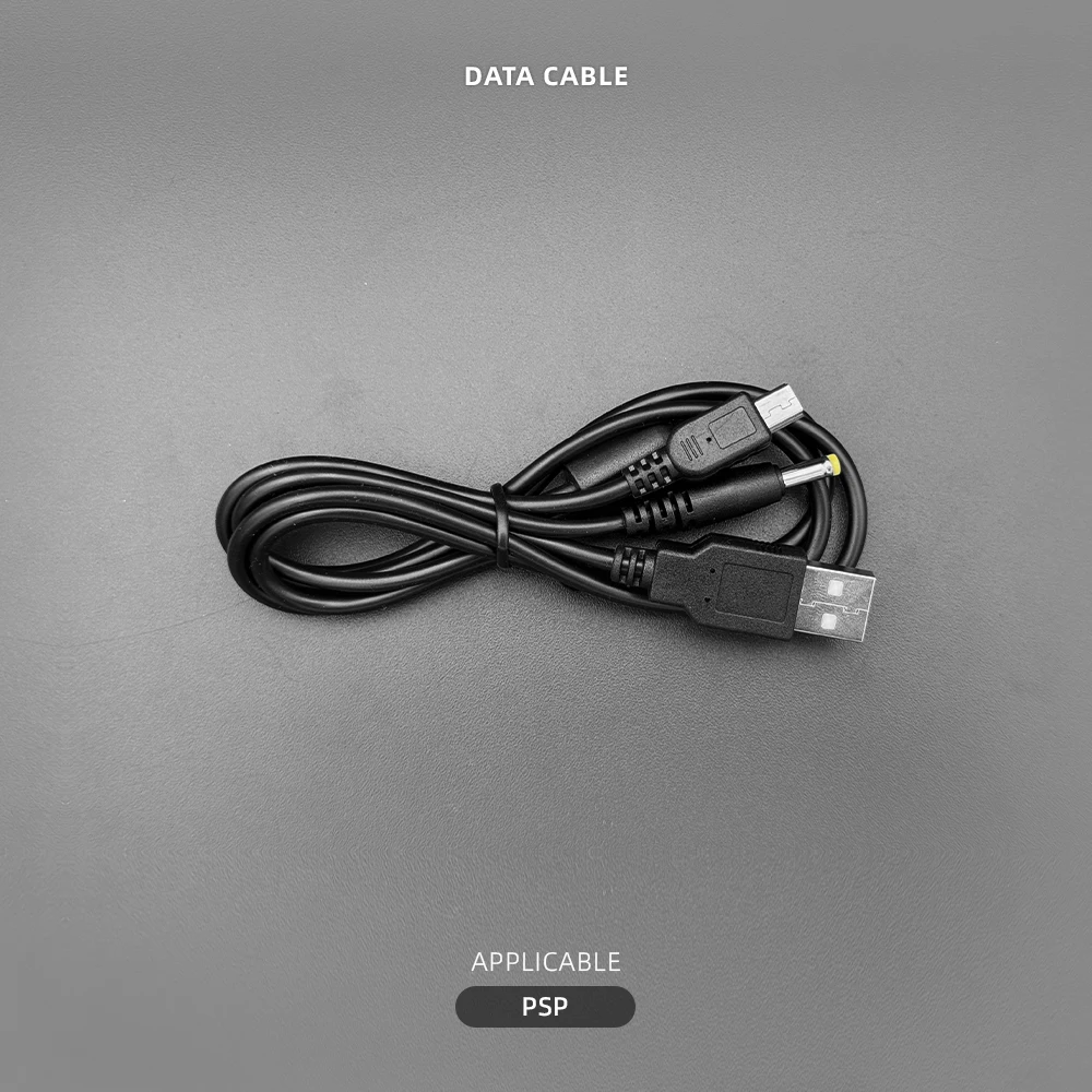 cabo de carregamento de cabo de data usb 2 em 1 adequado para psp 1000 2000 3000 conector de acessorias de jogos