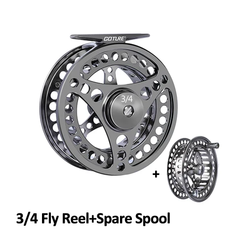 Goture Vliegvismolen 3/4 5/6 7/8 9/10 2+1BB Max Drag 8kg Lichtgewicht CNC-gefreesd Groot Arbor Links/Rechts Vliegmolen + Reservespoel