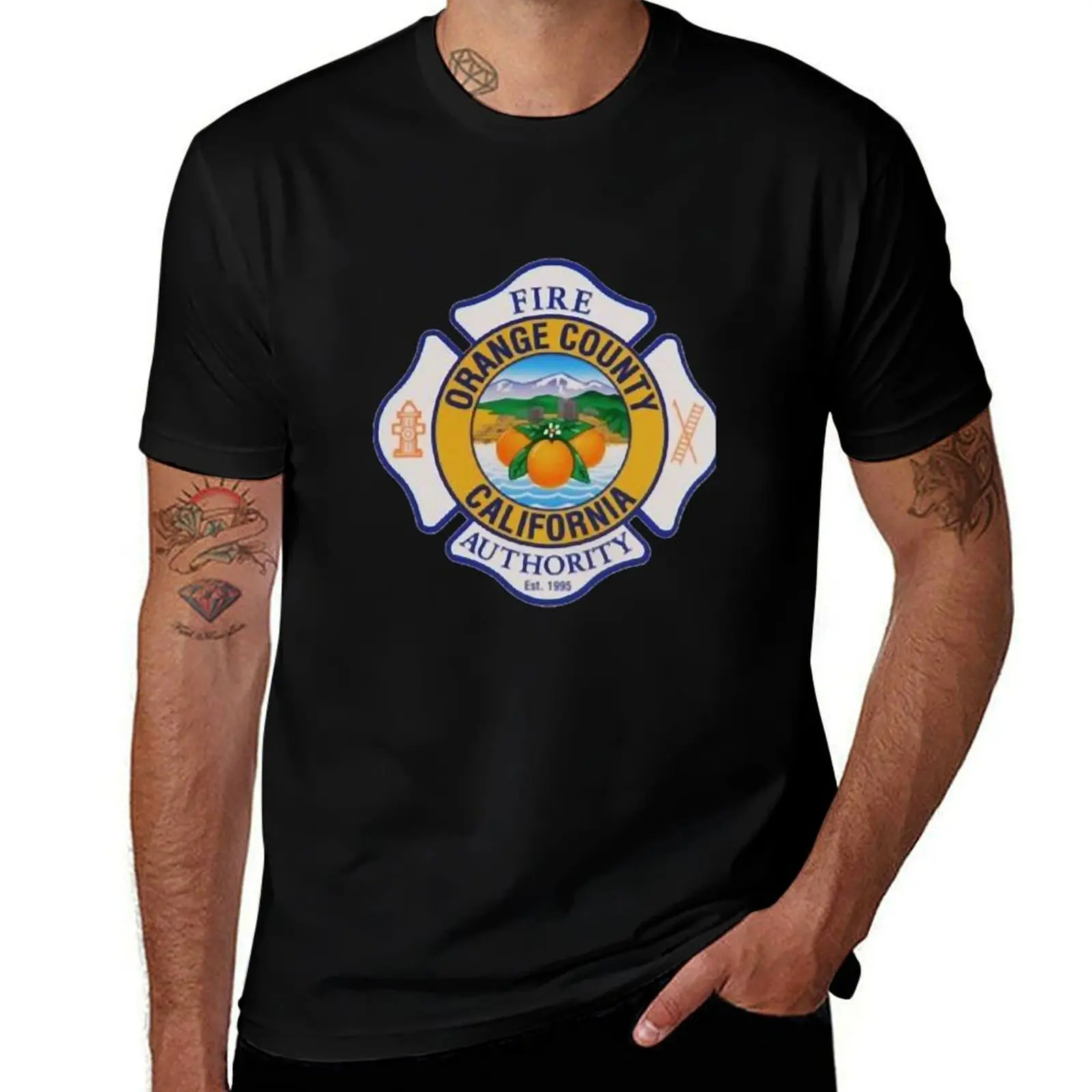 

Orange County Fire Authority T-Shirt t shirt men 100% cotton luxury brand funny t shirts dark humor man t shirt cotton T-Shirt