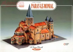Retro Hand-painted Shangmo Palelle Mognat Building 3d Paper Model DIY Handmade