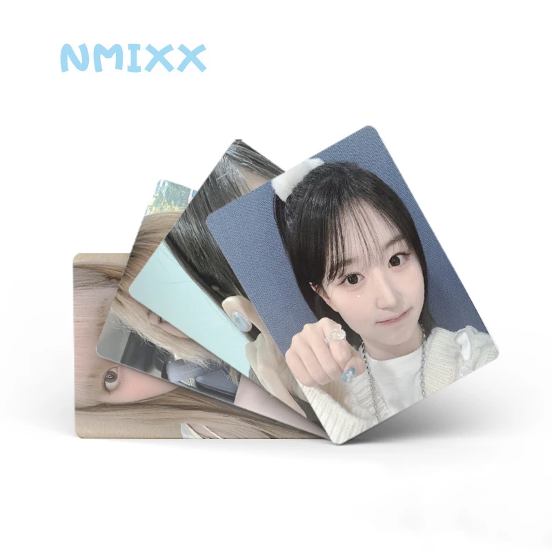 Imagem -06 - K-pop Nmixx Laser Álbum de Cartões Pequeno Cartão Fotográfico Presente Fan Coleção Cartão Postal Lomo Lily Kyujin 50 Pcs por Conjunto