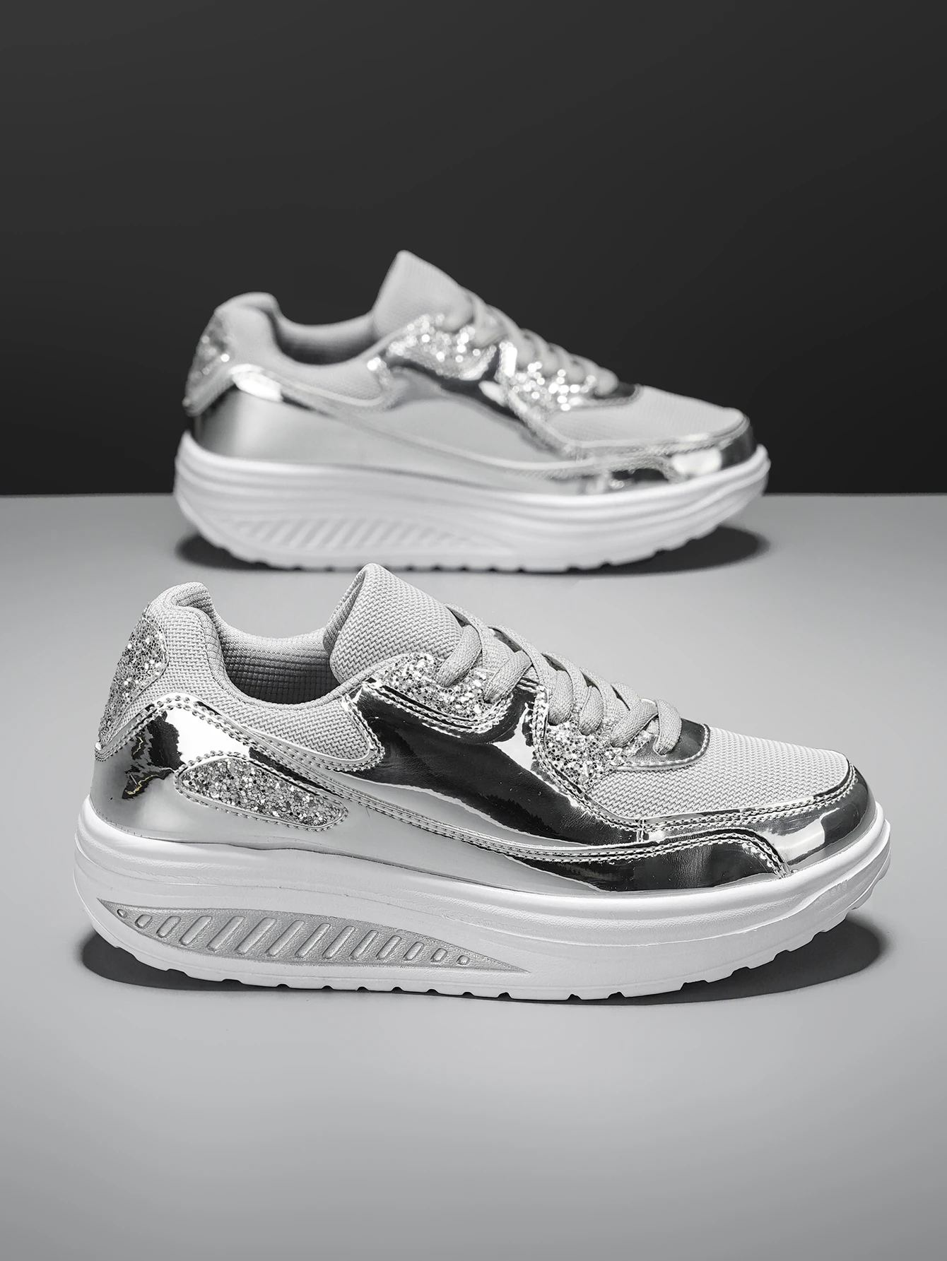Damen-Outdoor-Wanderschuhe und Laufschuhe in großen Größen, bequeme, vielseitige und modische Sportschuhe für Paare zum Training – Detail 5