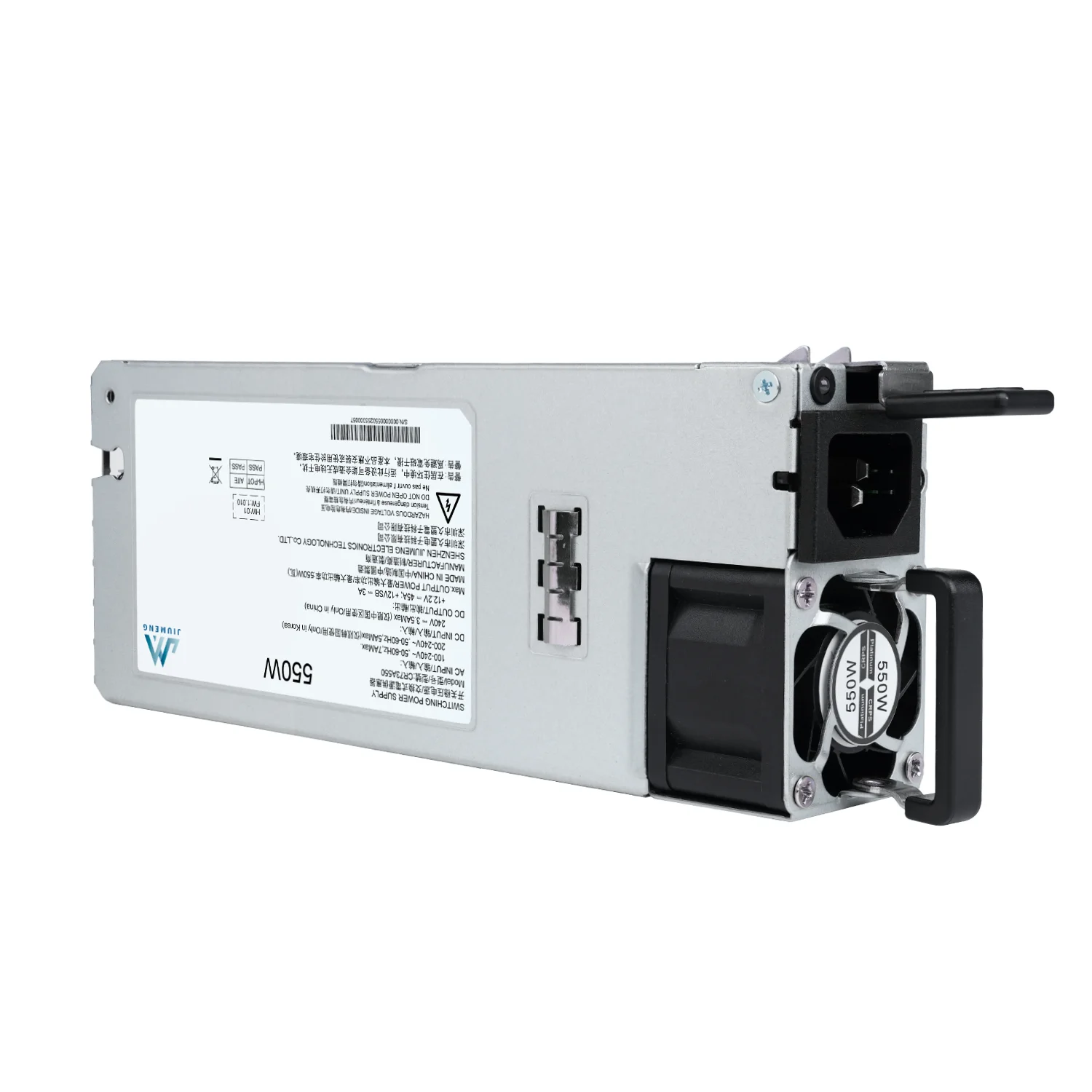 High Density Rack Server PSU Redundant 550W Modular With Dual AC Inputs In Stock 80 Plus Platinum Certified