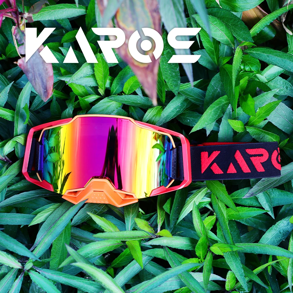 Karos Motorcycle Glasses Men Motocross Goggles Dirt Bike MTB Enduro Cycling Riding Sunglasses UV400 Protection Windproof Glasses